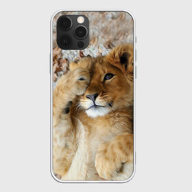 Чехол для iPhone 12 Pro Max с принтом Львенок в Екатеринбурге, Силикон |  | дикая кошка | животные | кот | кошка | лев | львенок | львица | мордочка | природа | тигр | хищник