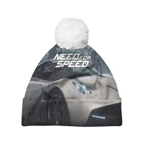 Шапка 3D c помпоном с принтом NEED FOR SPEED в Екатеринбурге, 100% полиэстер | универсальный размер, печать по всей поверхности изделия | auto | game art | need for speed payback | nfs | nfs carbon | payback | sport | the carbon | transport | авто | гонки | карбон | машина | спорт | уличные гонки