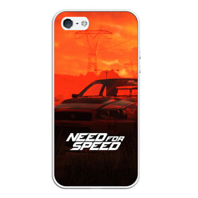 Чехол для iPhone 5/5S матовый с принтом NEED FOR SPEED в Екатеринбурге, Силикон | Область печати: задняя сторона чехла, без боковых панелей | auto | game art | need for speed payback | nfs | nfs carbon | payback | sport | the carbon | transport | авто | гонки | карбон | машина | спорт | уличные гонки