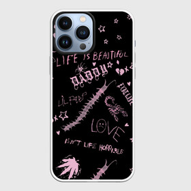 Чехол для iPhone 13 Pro Max с принтом LIL PEEP   Life Is Beautiful в Екатеринбурге,  |  | Тематика изображения на принте: beautiful | broken | daddy | dead | exclusive | heart | life | lil | lilpeep | music | peep | pump | rap | rapper | rip | tattoo | густав | лил | лилпип | мертв | память | пип | рип | рэп | рэпер | сердечко | сердце | тату | умер