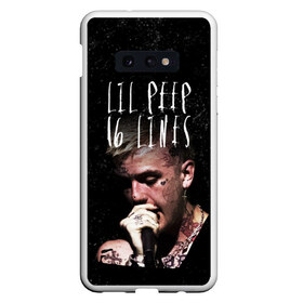 Чехол для Samsung S10E с принтом LIL PEEP - 16 Lines в Екатеринбурге, Силикон | Область печати: задняя сторона чехла, без боковых панелей | 16 lines | beautiful | broken | daddy | dead | exclusive | heart | life | lil | lilpeep | music | peep | pump | rap | rip | tattoo | густав | лил | лилпип | мертв | память | пип | рип | рэп | рэпер | сердечко | сердце | тату | умер