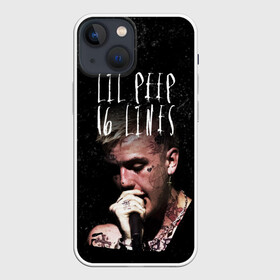 Чехол для iPhone 13 mini с принтом LIL PEEP   16 Lines в Екатеринбурге,  |  | Тематика изображения на принте: 16 lines | beautiful | broken | daddy | dead | exclusive | heart | life | lil | lilpeep | music | peep | pump | rap | rip | tattoo | густав | лил | лилпип | мертв | память | пип | рип | рэп | рэпер | сердечко | сердце | тату | умер