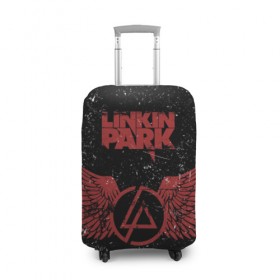 Чехол для чемодана 3D с принтом Linkin Park в Екатеринбурге, 86% полиэфир, 14% спандекс | двустороннее нанесение принта, прорези для ручек и колес | американская | группа | линкин | майк шинода | метал | музыка | ню | парк | поп | рок | рэп | феникс фаррелл | честер беннингтон | электроник