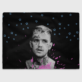 Плед 3D с принтом LIL PEEP - Runaway в Екатеринбурге, 100% полиэстер | закругленные углы, все края обработаны. Ткань не мнется и не растягивается | beautiful | broken | daddy | dead | exclusive | heart | life | lil | lilpeep | music | peep | pump | rap | rapper | rip | runaway | tattoo | густав | лил | лилпип | мертв | память | пип | рип | рэп | рэпер | сердце | тату | умер