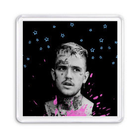 Магнит 55*55 с принтом LIL PEEP - Runaway в Екатеринбурге, Пластик | Размер: 65*65 мм; Размер печати: 55*55 мм | beautiful | broken | daddy | dead | exclusive | heart | life | lil | lilpeep | music | peep | pump | rap | rapper | rip | runaway | tattoo | густав | лил | лилпип | мертв | память | пип | рип | рэп | рэпер | сердце | тату | умер