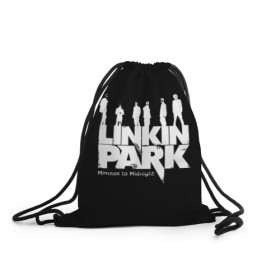 Рюкзак-мешок 3D с принтом Linkin Park в Екатеринбурге, 100% полиэстер | плотность ткани — 200 г/м2, размер — 35 х 45 см; лямки — толстые шнурки, застежка на шнуровке, без карманов и подкладки | американская | группа | линкин | майк шинода | метал | музыка | ню | парк | поп | рок | рэп | феникс фаррелл | честер беннингтон | электроник