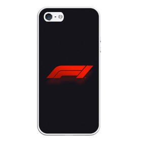 Чехол для iPhone 5/5S матовый с принтом Formula 1 Logo в Екатеринбурге, Силикон | Область печати: задняя сторона чехла, без боковых панелей | formula | лого | формула
