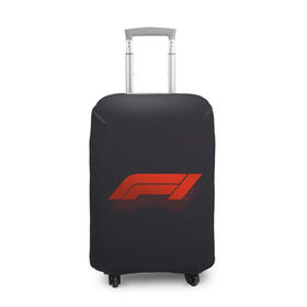 Чехол для чемодана 3D с принтом Formula 1 Logo в Екатеринбурге, 86% полиэфир, 14% спандекс | двустороннее нанесение принта, прорези для ручек и колес | formula | лого | формула