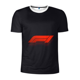 Мужская футболка 3D спортивная с принтом Formula 1 Logo в Екатеринбурге, 100% полиэстер с улучшенными характеристиками | приталенный силуэт, круглая горловина, широкие плечи, сужается к линии бедра | formula | лого | формула