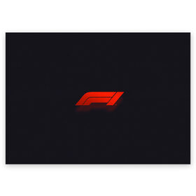 Поздравительная открытка с принтом Formula 1 Logo в Екатеринбурге, 100% бумага | плотность бумаги 280 г/м2, матовая, на обратной стороне линовка и место для марки
 | formula | лого | формула