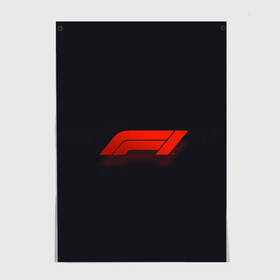 Постер с принтом Formula 1 Logo  в Екатеринбурге, 100% бумага
 | бумага, плотность 150 мг. Матовая, но за счет высокого коэффициента гладкости имеет небольшой блеск и дает на свету блики, но в отличии от глянцевой бумаги не покрыта лаком | formula | лого | формула