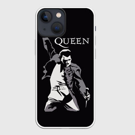 Чехол для iPhone 13 mini с принтом Queen в Екатеринбурге,  |  | queen | брайан мэи | британская | группа | джон дикон | королева | роджер тейлор | рок | фредди меркьюри