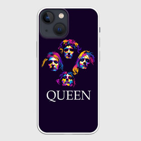 Чехол для iPhone 13 mini с принтом Queen в Екатеринбурге,  |  | queen | брайан мэи | британская | группа | джон дикон | королева | роджер тейлор | рок | фредди меркьюри