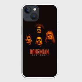 Чехол для iPhone 13 с принтом Queen Bohemian Rhapsody в Екатеринбурге,  |  | queen | брайан мэи | британская | группа | джон дикон | королева | роджер тейлор | рок | фредди меркьюри