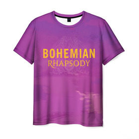 Мужская футболка 3D с принтом Queen Bohemian Rhapsody в Екатеринбурге, 100% полиэфир | прямой крой, круглый вырез горловины, длина до линии бедер | queen | богемская рапсодия | брайан мэи | британская | группа | королева | роджер тейлор | рок | фредди меркьюри
