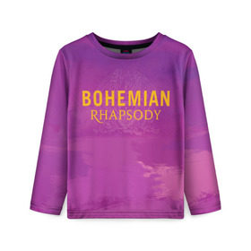 Детский лонгслив 3D с принтом Queen Bohemian Rhapsody в Екатеринбурге, 100% полиэстер | длинные рукава, круглый вырез горловины, полуприлегающий силуэт
 | queen | богемская рапсодия | брайан мэи | британская | группа | королева | роджер тейлор | рок | фредди меркьюри