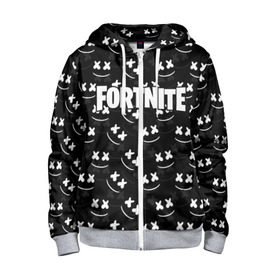 Детская толстовка 3D на молнии с принтом FORTNITE x MARSHMELLO в Екатеринбурге, 100% полиэстер |  манжеты и пояс оформлены широкой мягкой резинкой, двухслойный капюшон со шнурком для регулировки, спереди карманы и застежка-молния
 | Тематика изображения на принте: 2019 | armor | armour | cybersport | esport | fortnite | game | llama | logo | броня | игра | киберспорт | лама | фиолетовый | фирменные цвета | фортнайт