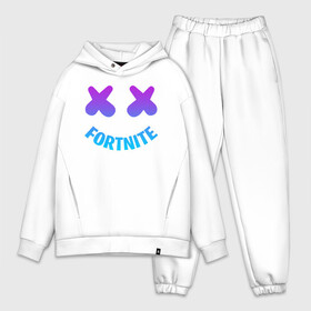 Мужской костюм хлопок OVERSIZE с принтом FORTNITE x MARSHMELLO NEON в Екатеринбурге,  |  | fnchap2 | fortnite | fortnite 2 | fortnite x | marshmello | ninja | ninja hyper streamer | ninja streamer | streamer | tyler blevins | маршмелло | ниндзя | фортнайт | фортнайт 2 | фортнайт глава 2