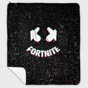 Плед с рукавами с принтом FORTNITE x MARSHMELLO в Екатеринбурге, 100% полиэстер | Закругленные углы, все края обработаны. Ткань не мнется и не растягивается. Размер 170*145 | 2019 | armor | armour | cybersport | dj | esport | fortnite | galaxy | game | llama | logo | marshmello | space | usa | америка | броня | галакт | игра | киберспорт | клубная музыка | лама | маршмелло |