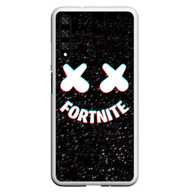 Чехол для Honor 20 с принтом FORTNITE x MARSHMELLO в Екатеринбурге, Силикон | Область печати: задняя сторона чехла, без боковых панелей | 2019 | armor | armour | cybersport | dj | esport | fortnite | galaxy | game | llama | logo | marshmello | space | usa | америка | броня | галакт | игра | киберспорт | клубная музыка | лама | маршмелло |