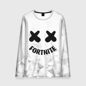 Мужской лонгслив 3D с принтом FORTNITE x MARSHMELLO в Екатеринбурге, 100% полиэстер | длинные рукава, круглый вырез горловины, полуприлегающий силуэт | Тематика изображения на принте: 2019 | armor | armour | cybersport | esport | fortnite | game | llama | logo | броня | игра | киберспорт | лама | фиолетовый | фирменные цвета | фортнайт