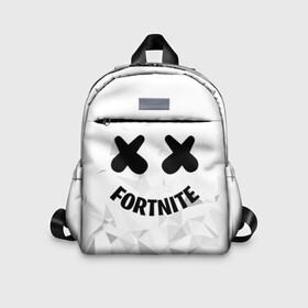 Детский рюкзак 3D с принтом FORTNITE x MARSHMELLO в Екатеринбурге, 100% полиэстер | лямки с регулируемой длиной, сверху петелька, чтобы рюкзак можно было повесить на вешалку. Основное отделение закрывается на молнию, как и внешний карман. Внутри дополнительный карман. По бокам два дополнительных кармашка | 2019 | armor | armour | cybersport | esport | fortnite | game | llama | logo | броня | игра | киберспорт | лама | фиолетовый | фирменные цвета | фортнайт