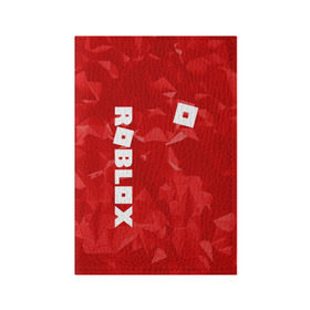 Обложка для паспорта матовая кожа с принтом ROBLOX в Екатеринбурге, натуральная матовая кожа | размер 19,3 х 13,7 см; прозрачные пластиковые крепления | game | gamer | logo | minecraft | roblox | simulator | игра | конструктор | лого | симулятор | строительство | фигура