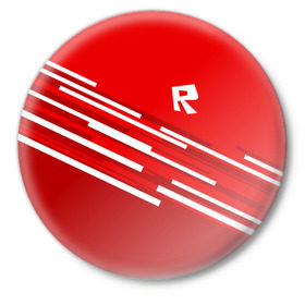 Значок с принтом ROBLOX в Екатеринбурге,  металл | круглая форма, металлическая застежка в виде булавки | game | gamer | logo | minecraft | roblox | simulator | игра | конструктор | лого | симулятор | строительство | фигура
