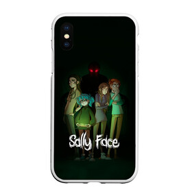 Чехол для iPhone XS Max матовый с принтом Sally Face в Екатеринбурге, Силикон | Область печати: задняя сторона чехла, без боковых панелей | blue | diane | face | fisher | gizmo | henry | johnson | killer | larry | sally | генри | гизмо | джонсон | диана | ларри | лицо | салли | фейс | фишер