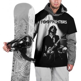 Накидка на куртку 3D с принтом Foo Fighters в Екатеринбурге, 100% полиэстер |  | foo fighters | nirvana | альтернативный рок | группы | дейв грол | музыка | постгранж | рок | хард рок