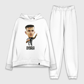 Женский костюм хлопок Oversize с принтом Dybala в Екатеринбурге,  |  | champion | cr7 | cristiano | game | goal | italy | juventus | madrid | real | ronaldo | spain | team | буффон | гол | дибала | золотой мяч | игрок | испания | италия | криштиану | мадрид | португалия | реал | роналду | спорт | тренер | футбол | 