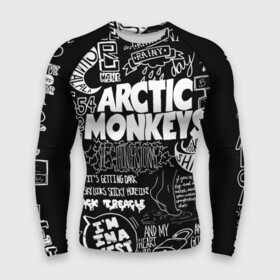 Мужской рашгард 3D с принтом Arctic Monkeys в Екатеринбурге,  |  | arctic monkeys | алекс тёрнер | арктик манкиз | группы | джейми кук | инди | музыка | мэтт хелдерс | ник омэлли | постпанк | рок