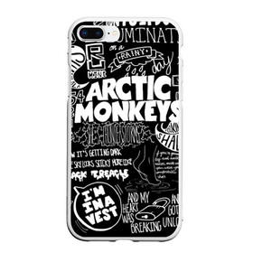 Чехол для iPhone 7Plus/8 Plus матовый с принтом Arctic Monkeys в Екатеринбурге, Силикон | Область печати: задняя сторона чехла, без боковых панелей | arctic monkeys | алекс тёрнер | арктик манкиз | группы | джейми кук | инди | музыка | мэтт хелдерс | ник омэлли | постпанк | рок