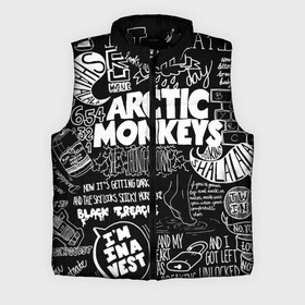 Мужской жилет утепленный 3D с принтом Arctic Monkeys в Екатеринбурге,  |  | arctic monkeys | алекс тёрнер | арктик манкиз | группы | джейми кук | инди | музыка | мэтт хелдерс | ник омэлли | постпанк | рок