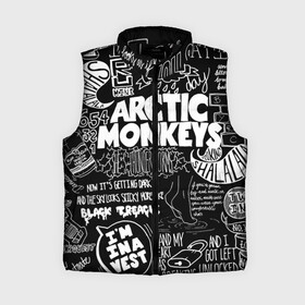 Женский жилет утепленный 3D с принтом Arctic Monkeys в Екатеринбурге,  |  | arctic monkeys | алекс тёрнер | арктик манкиз | группы | джейми кук | инди | музыка | мэтт хелдерс | ник омэлли | постпанк | рок