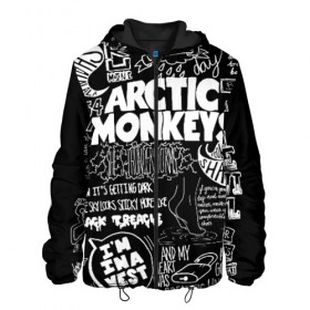 Мужская куртка 3D с принтом Arctic Monkeys в Екатеринбурге, ткань верха — 100% полиэстер, подклад — флис | прямой крой, подол и капюшон оформлены резинкой с фиксаторами, два кармана без застежек по бокам, один большой потайной карман на груди. Карман на груди застегивается на липучку | Тематика изображения на принте: arctic monkeys | алекс тёрнер | арктик манкиз | группы | джейми кук | инди | музыка | мэтт хелдерс | ник омэлли | постпанк | рок