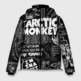 Мужская зимняя куртка 3D с принтом Arctic Monkeys в Екатеринбурге, верх — 100% полиэстер; подкладка — 100% полиэстер; утеплитель — 100% полиэстер | длина ниже бедра, свободный силуэт Оверсайз. Есть воротник-стойка, отстегивающийся капюшон и ветрозащитная планка. 

Боковые карманы с листочкой на кнопках и внутренний карман на молнии. | Тематика изображения на принте: arctic monkeys | алекс тёрнер | арктик манкиз | группы | джейми кук | инди | музыка | мэтт хелдерс | ник омэлли | постпанк | рок