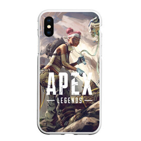 Чехол для iPhone XS Max матовый с принтом APEX Legends в Екатеринбурге, Силикон | Область печати: задняя сторона чехла, без боковых панелей | 2 | 2019 | 3 | apex | game | legends | titanfall | игра | титанфолл