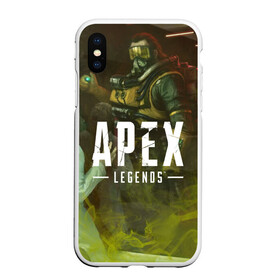 Чехол для iPhone XS Max матовый с принтом APEX Legends в Екатеринбурге, Силикон | Область печати: задняя сторона чехла, без боковых панелей | 2 | 2019 | 3 | apex | game | legends | titanfall | игра | титанфолл