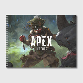 Альбом для рисования с принтом APEX Legends в Екатеринбурге, 100% бумага
 | матовая бумага, плотность 200 мг. | 2 | 2019 | 3 | apex | game | legends | titanfall | игра | титанфолл