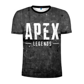 Мужская футболка 3D спортивная с принтом APEX Legends в Екатеринбурге, 100% полиэстер с улучшенными характеристиками | приталенный силуэт, круглая горловина, широкие плечи, сужается к линии бедра | Тематика изображения на принте: 2 | 2019 | 3 | apex | game | legends | titanfall | игра | титанфолл