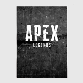 Постер с принтом APEX Legends в Екатеринбурге, 100% бумага
 | бумага, плотность 150 мг. Матовая, но за счет высокого коэффициента гладкости имеет небольшой блеск и дает на свету блики, но в отличии от глянцевой бумаги не покрыта лаком | 2 | 2019 | 3 | apex | game | legends | titanfall | игра | титанфолл