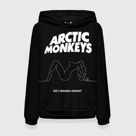 Женская толстовка 3D с принтом Arctic Monkeys в Екатеринбурге, 100% полиэстер  | двухслойный капюшон со шнурком для регулировки, мягкие манжеты на рукавах и по низу толстовки, спереди карман-кенгуру с мягким внутренним слоем. | arctic monkeys | алекс тёрнер | арктик манкиз | группы | джейми кук | инди | музыка | мэтт хелдерс | ник омэлли | постпанк | рок