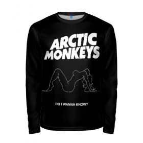 Мужской лонгслив 3D с принтом Arctic Monkeys в Екатеринбурге, 100% полиэстер | длинные рукава, круглый вырез горловины, полуприлегающий силуэт | arctic monkeys | алекс тёрнер | арктик манкиз | группы | джейми кук | инди | музыка | мэтт хелдерс | ник омэлли | постпанк | рок