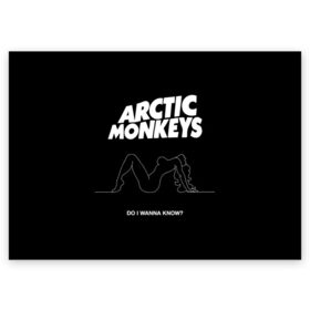 Поздравительная открытка с принтом Arctic Monkeys в Екатеринбурге, 100% бумага | плотность бумаги 280 г/м2, матовая, на обратной стороне линовка и место для марки
 | Тематика изображения на принте: arctic monkeys | алекс тёрнер | арктик манкиз | группы | джейми кук | инди | музыка | мэтт хелдерс | ник омэлли | постпанк | рок