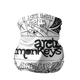 Бандана-труба 3D с принтом Arctic Monkeys в Екатеринбурге, 100% полиэстер, ткань с особыми свойствами — Activecool | плотность 150‒180 г/м2; хорошо тянется, но сохраняет форму | 