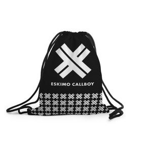 Рюкзак-мешок 3D с принтом Eskimo Callboy в Екатеринбурге, 100% полиэстер | плотность ткани — 200 г/м2, размер — 35 х 45 см; лямки — толстые шнурки, застежка на шнуровке, без карманов и подкладки | bury me in vegas | crystals | danskimo | eskimo callboy | sushi | the scene | we are the mess | группы | метал | музыка | рок | эскимо колбой