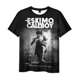 Мужская футболка 3D с принтом Eskimo Callboy в Екатеринбурге, 100% полиэфир | прямой крой, круглый вырез горловины, длина до линии бедер | Тематика изображения на принте: bury me in vegas | crystals | danskimo | eskimo callboy | sushi | the scene | we are the mess | группы | метал | музыка | рок | эскимо колбой