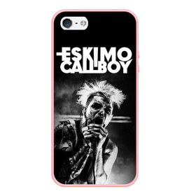 Чехол для iPhone 5/5S матовый с принтом Eskimo Callboy в Екатеринбурге, Силикон | Область печати: задняя сторона чехла, без боковых панелей | bury me in vegas | crystals | danskimo | eskimo callboy | sushi | the scene | we are the mess | группы | метал | музыка | рок | эскимо колбой