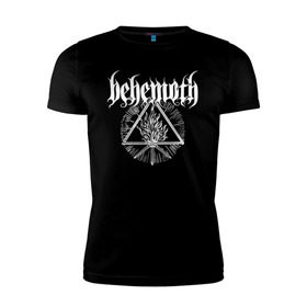 Мужская футболка премиум с принтом Behemoth в Екатеринбурге, 92% хлопок, 8% лайкра | приталенный силуэт, круглый вырез ворота, длина до линии бедра, короткий рукав | behemoth | black metal | death metal | inferno | nergal | orion | seth | блэк метал | группы | дэт метал | метал | музыка | рок